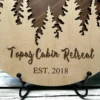Cabin Airbnb Wood Sign Gift for Vacation Home
