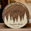 Engraved Wood Sign Dual Layer Home Decor Sign Gift Measurement for Airbnb Vrbo Vacation Home