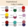 Name Color Combos for Stanley Tumbler Topper Tags Creekside Design Company