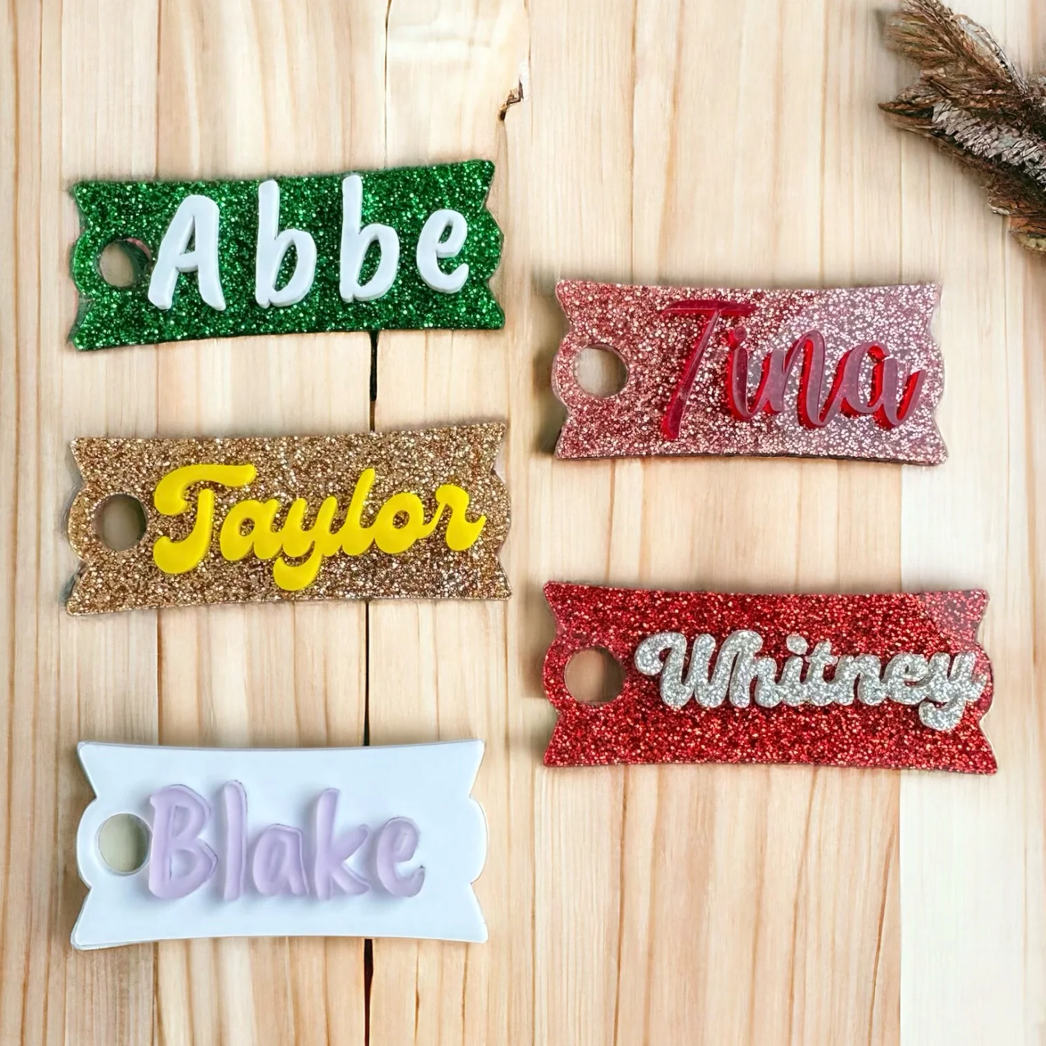 Personalized Acrylic Tumbler Topper Tag Gifts
