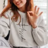 Sweatshirt with Blessed Cross
