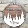 Natural Engraved Wood Sign Gift