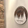 Engraved Wooden Cabin Sign for Airbnb Vrbo Vacation Home